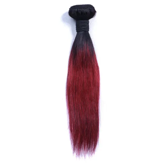 Hot Sale T1B99J Red Burgundy Weave Raw Mink Brazilian Bundles Cuticle Aligned Virgin Human Hair Extension