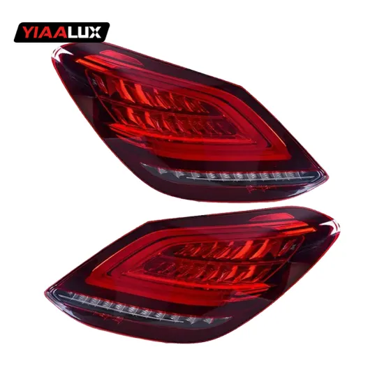 High-Quality Upgrade LED Taillight Red 12V For Benz W205 2014-2019 Plug and Play