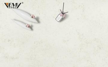 Carrara White Artificial Quartz Stone Slabs Kitchen