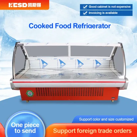 Professional High Quality Cooler Fridge Display Commercial Meat Chiller Showcase Butchery Equipment