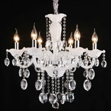 white glass chandelier lights for wedding decoration