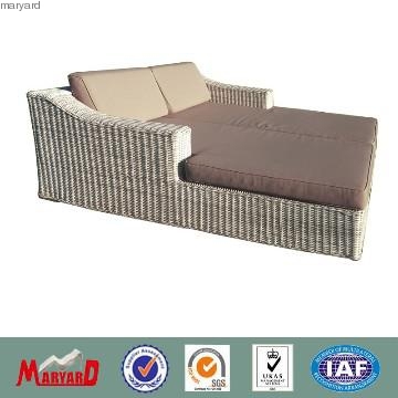 Garden furniture double daybed rattan sunbed