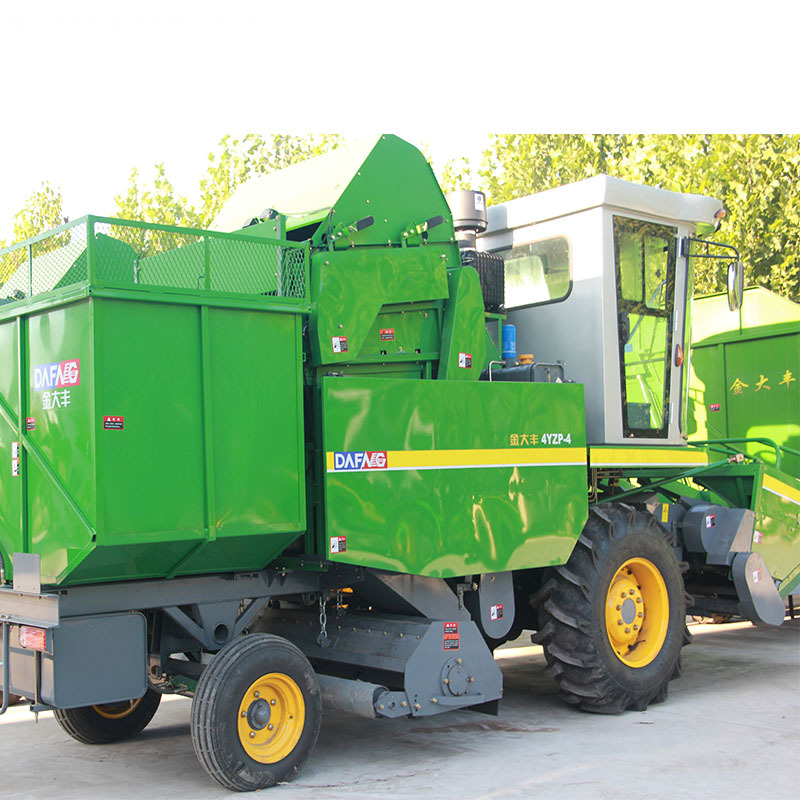 4 rows corn maize harvester 