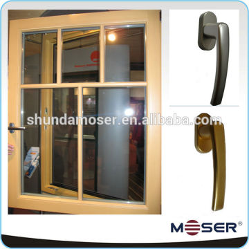 Double glazing panels windows with blinds in french style