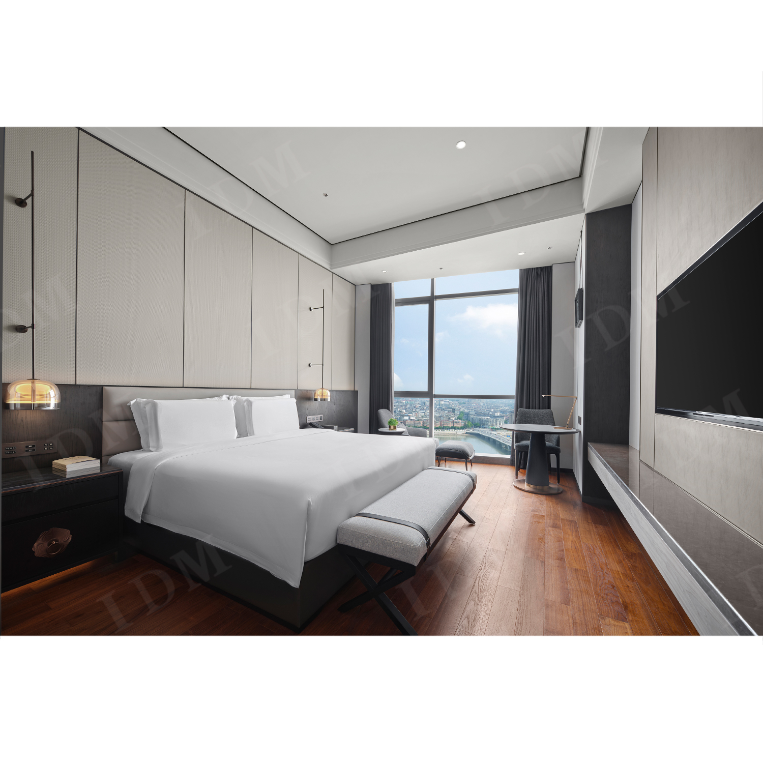 Modern Luxury Hotel Custom Made Bedroom Furniture Set