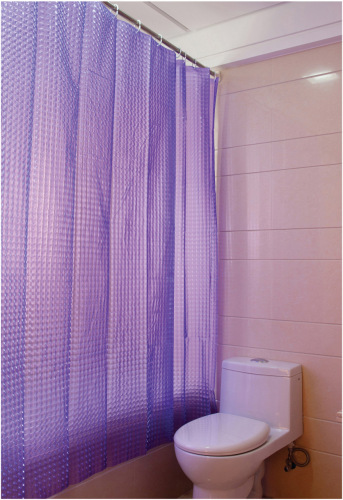 3D EVA Shower Curtain Extra Long