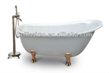 Acrylic claw foot boat bathtub BS-6301B