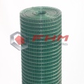 الأخضر PVC ملحومة سلك القماش 20 مقياس الأسلاك