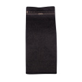 Kraft Paper 1lb Mat Black Coffee Bag