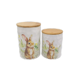 Tarro de porcelana conejito de Pascua