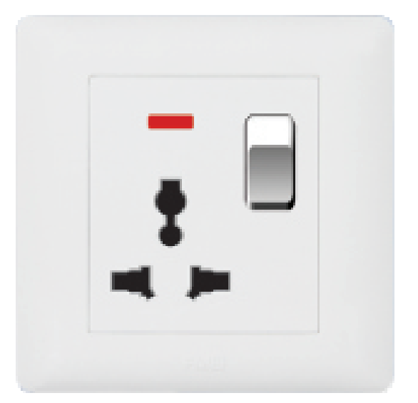 BS stander multifunction socket with switch