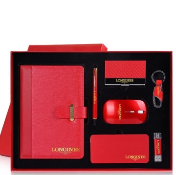Electronic Gift Set Custom 6 in 1 Corporate Gift Set with Notebook Power Bank