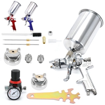 2.5mm Professional HVLP Spray Gun Kit with Regulator for Paint and Primer