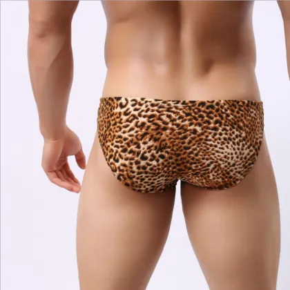 Hot Selling Leopard Print Sexy Briefs for Men - S, M, L, XL