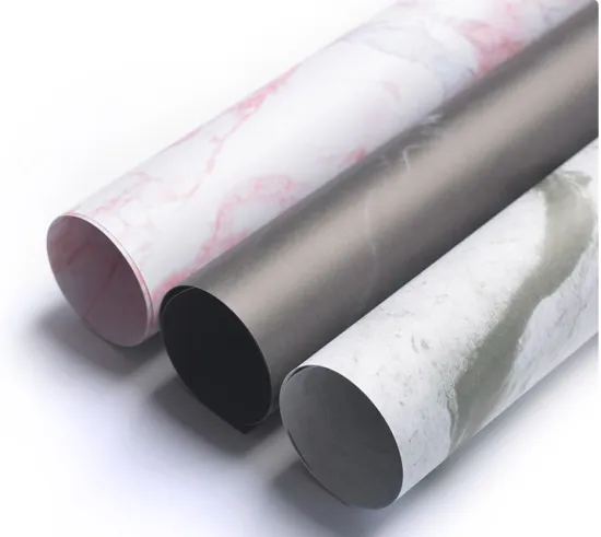 Marble pattern elegant floral bouquet wrapping paper