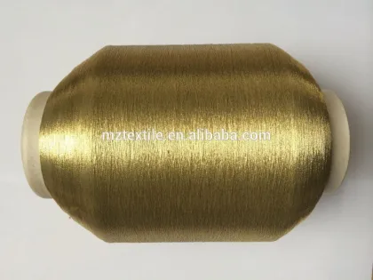 MS type lurex yarn twisted with 150D polyester yarns