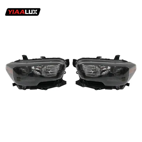 Smoked LED Headlamps with DRL for Toyota Tacoma 2016-2019 USA OEM Aftermarket Replacement