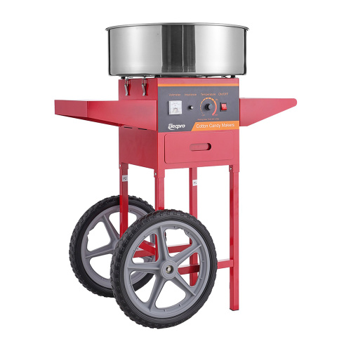 Hard Candy Candy Floss Maker Commercial Candy floss machine with cart Supplier