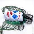 Máscara de cosplay de PVC coringa de cabelo verde longo