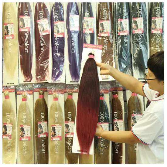 Synthetic African Ombre Wholesale Bulk Private Label Braids Expression Braiding Hair Pre Stretched