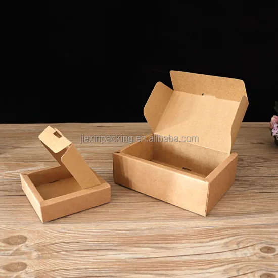 Custom Logo Recyclable Brown Kraft Paper Boxes - Foldable Packing Solution