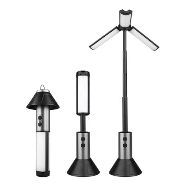 Telescopic LED Camping Light: Zoomable Flashlight with Tripod and Collapsible Stand