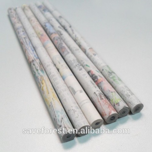 Guangzhou hot sale promotional wrapping paper pencil
