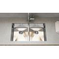 Stainless Steel PVD 32 Inch Double Bowl Sink