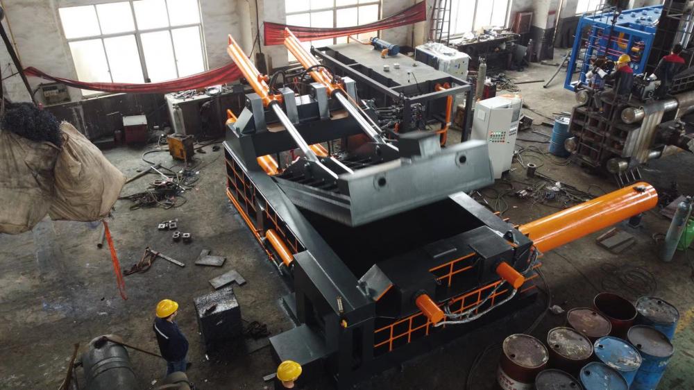 Steel Turnings Metal Stamping Scraps Hydraulic Baler Press