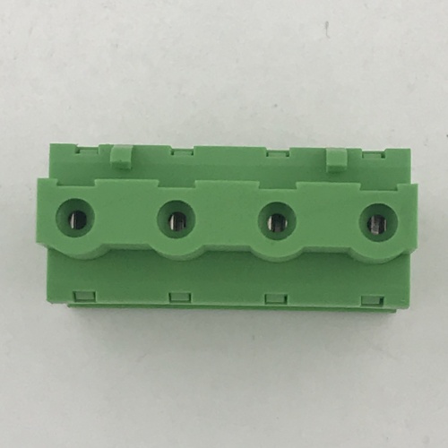 Vertical pluggable female terminal block connector