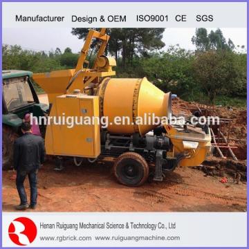 diesel concrete mixer with pump/mobile concrete mixer