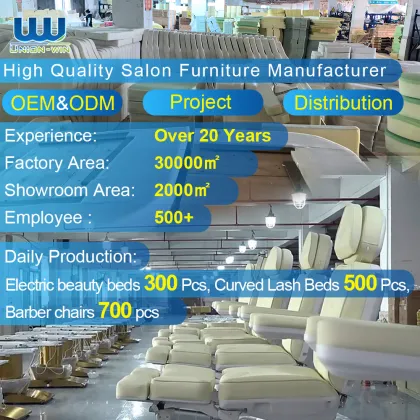 Union Win Beauty Salon Esthetician Furniture - Facial Bed, Electric Cosmetic Eyelash Bed, Luxury Spa Massage Table