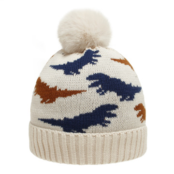children knitted hats wih fleece lining