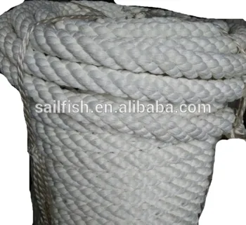white color 40mm 3 strand PP mooring ropes ships ropes for sale