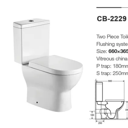 CUPC Standard American Style Bathroom Toilet Size Guide