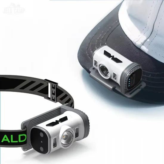 USB Rechargeable Motion Sensor LED Head Torch for Camping and Emergency Use