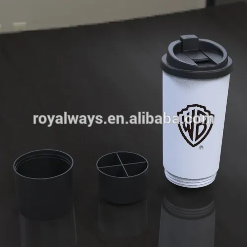 practical plastic double wall tumbler with bottom box BPA free