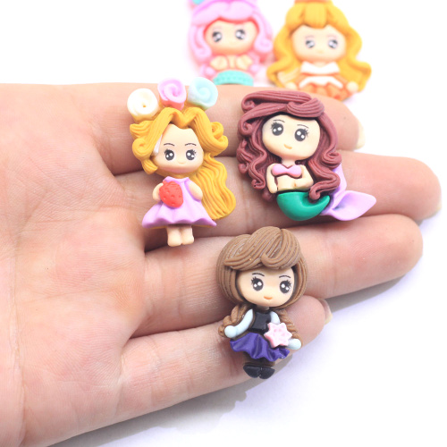 Kawaii Plaksteen Hars Meisjes Telefoon Geval Ornament Cartoon Prinses Oorbel Armband Sieraden Vinden Benodigdheden