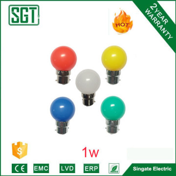 2 years warranty RGB decorative color led round global ball shape incandescent lighting bulb