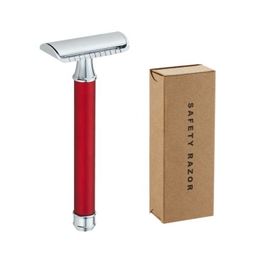 Professional Reusable Double-Edge Safety Razor: Adjustable Blades for Precision Shaving
