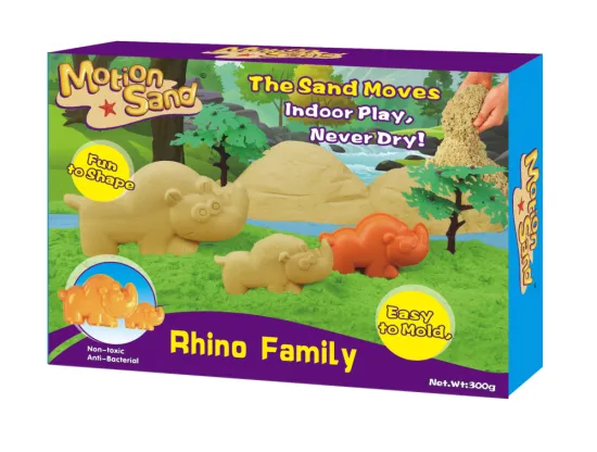 Rhino Family Motion Sand Set