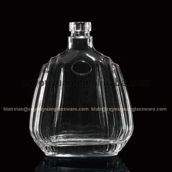 Food Grade High Quality 700ML Glass Bottle for Brandy XO Custom Design Glass Liquor Bottle