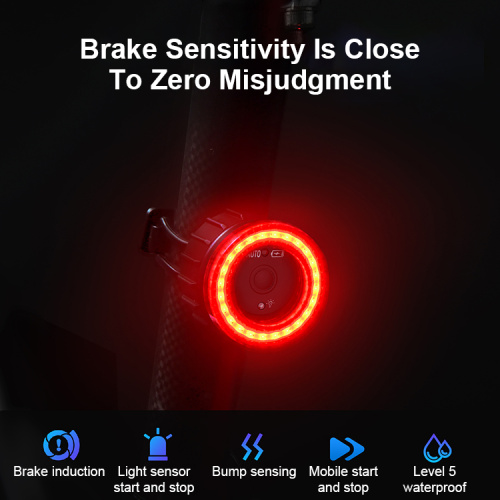 Smart Led Bicycle Light Mtb Road Brake Light Signal Red Cycling Lamp Latern Taillight For Bike