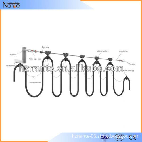 Steel Wire Cable Trolley Festoon System, High Quality Steel Wire Cable ...