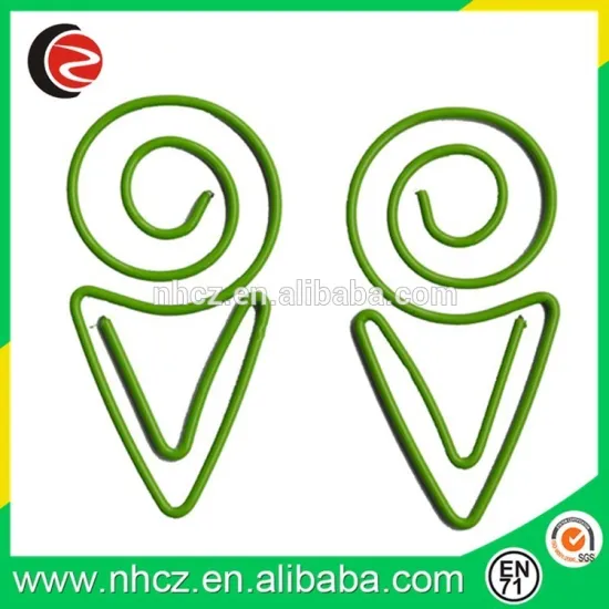 special shape paper clip metal spring clip