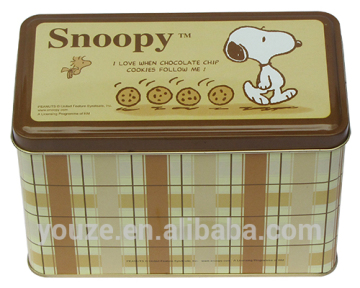 To prevent the corrosion and rust square biscuit tin box