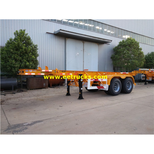 2 trục 30 tấn thấp phẳng Trailers