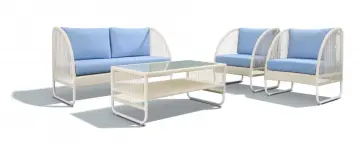 Rope outdoor sofa wicker patio furniture