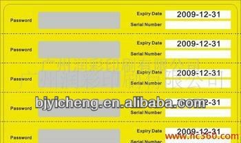 scratch card