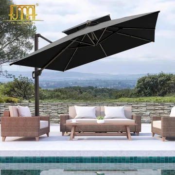 Adjustable Outdoor Furniture Pool Cantilever Umbrella